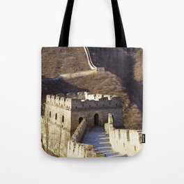 China Photography - The Great Wall Of China By The Grassy Mountain Tote Bag