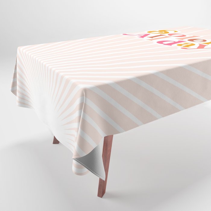 Soleil All day - Positive words Tablecloth