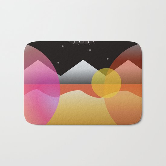 Solar Flares Bath Mat