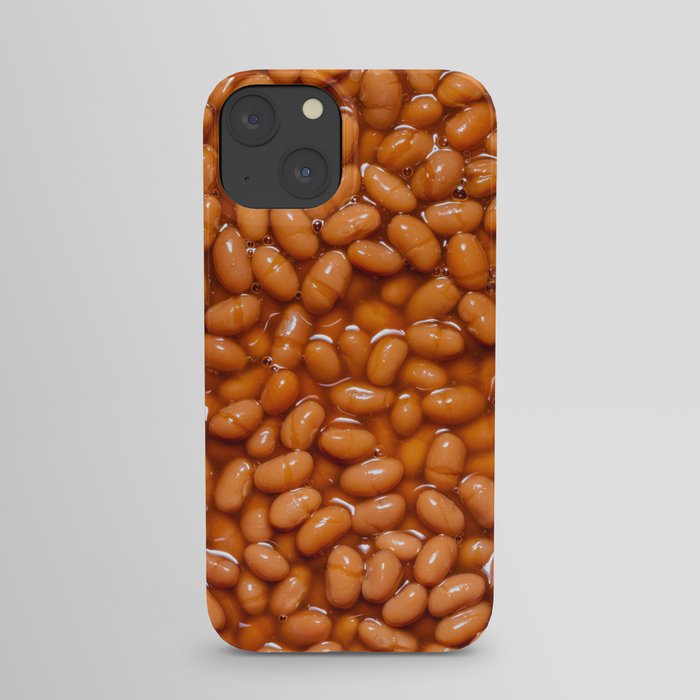 Maple Baked Beans in Maple Syrup Sauce Food Pattern Design iPhone Case