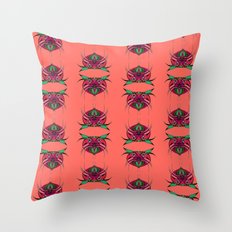 Tribal Cat Faces 2 Throw Pillow