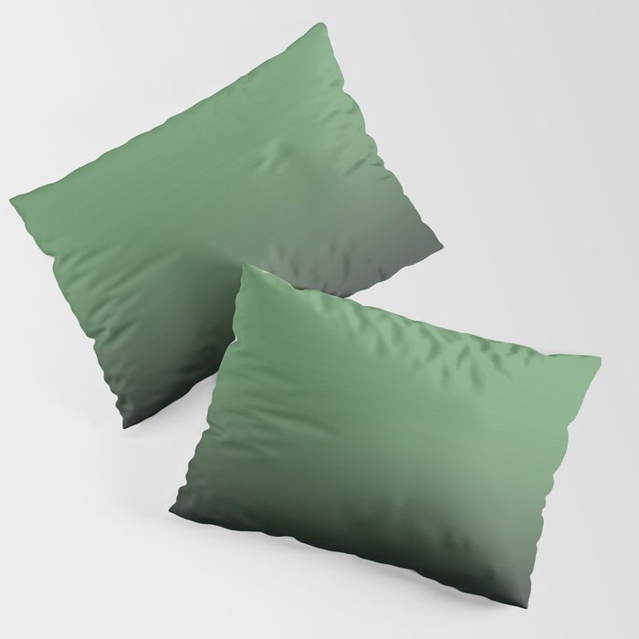 Shades of Green Ombré Design Pillow Sham