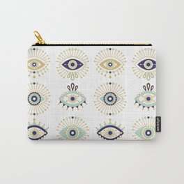 Evil Eye Collection on White Carry-All Pouch