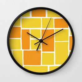 citrus patterns Wall Clock