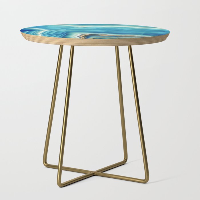 Blue Onyx Side Table By Santo Sagese Society6 Blue Onyx Side Table By Santo Sagese Society6