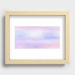 Soft abstract pink violet Recessed Framed Print