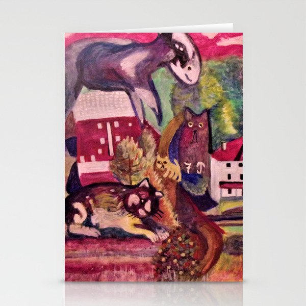 Kuerner Farm estilo Chagall Stationery Cards