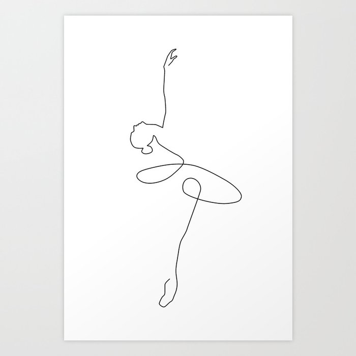 Abstract Ballerina Art Print