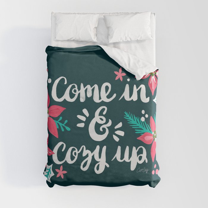 Come in & Cozy Up – Teal Palette Duvet Cover