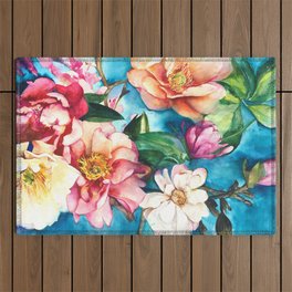 Tropical Floral I Outdoor Rug