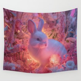 Glow Bunny Wall Tapestry