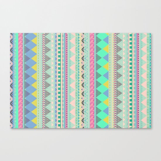 PASTEL AZTEC Canvas Print