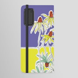 Californian flowers on lake Android Wallet Case