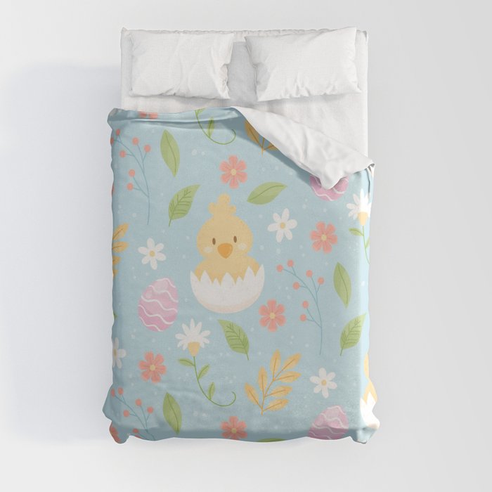 Happy Easter Chicken Collection Duvet Cover