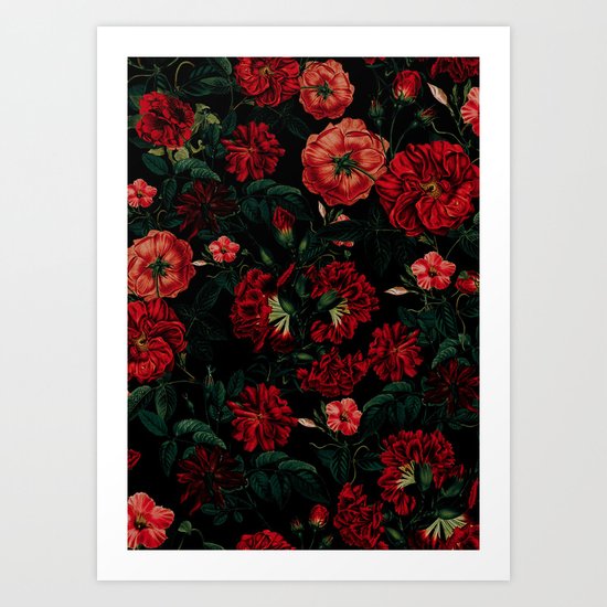RED NIGHT Art Print