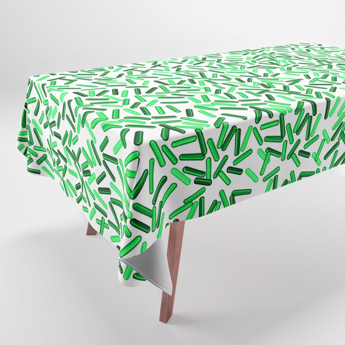 Green Sprinkles Pattern Tablecloth