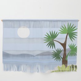 Minimalistic Tropical Island Graphic Wall Hanging