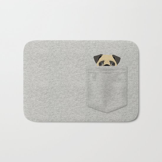 Pocket Pug Bath Mat