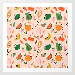 Cute fruit Art Print