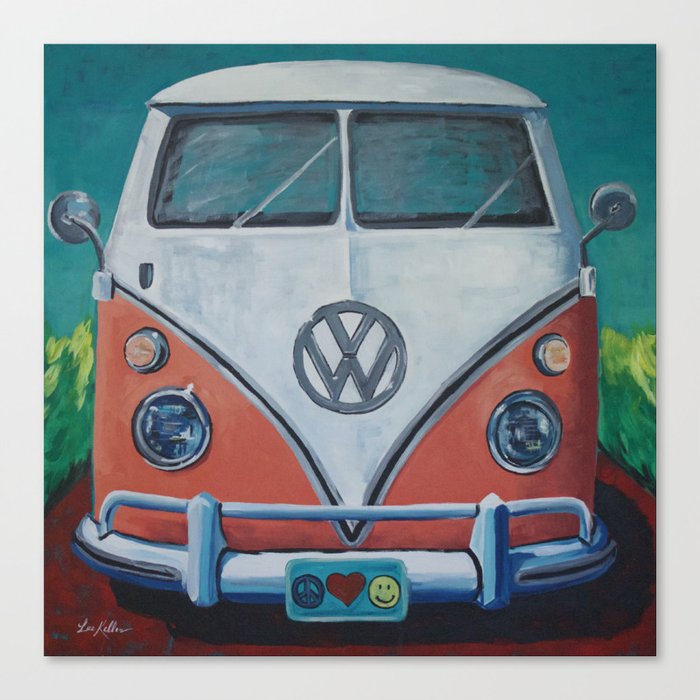 Bohemian Dream Hippie Van Art V W Van Art V W Bus Art Canvas