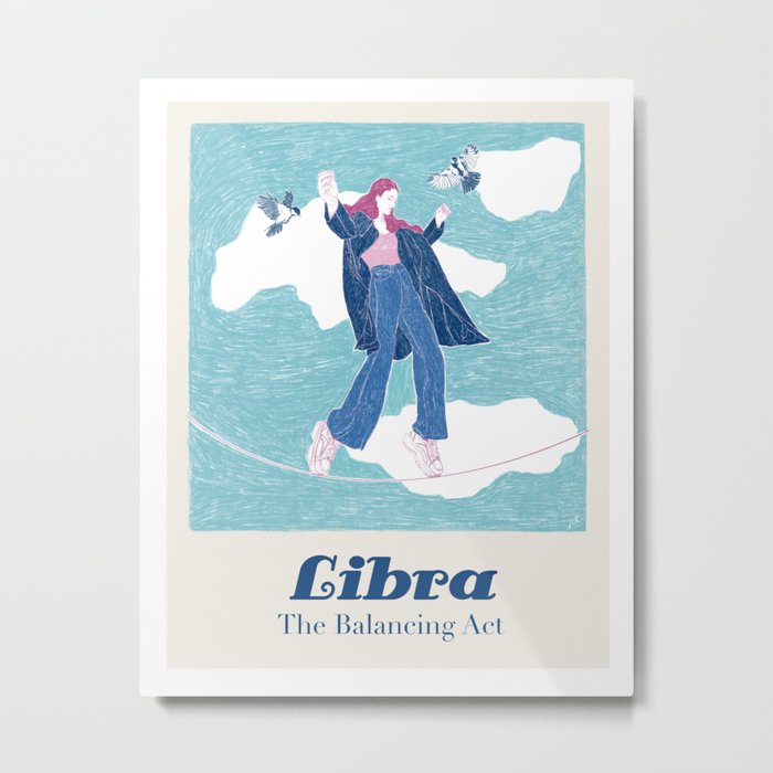 Libra - The Balancing Act Metal Print