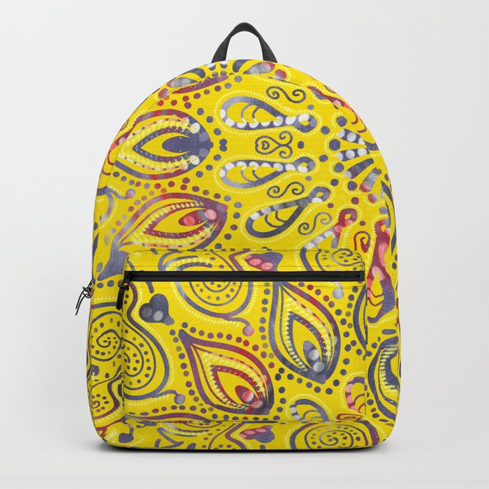 Yellow Easter Mandala Backpack