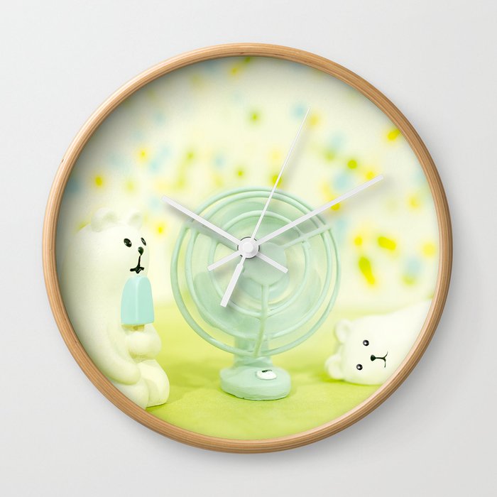 Chillax Bears Wall Clock