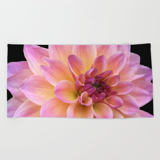 Dahlia in Bloom Beach Towel