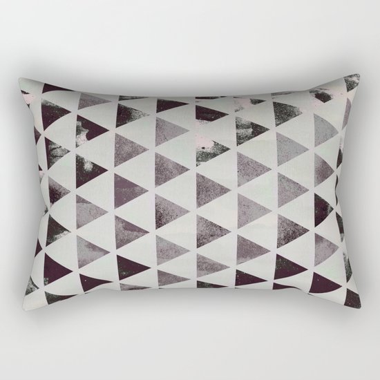 triangles. Rectangular Pillow