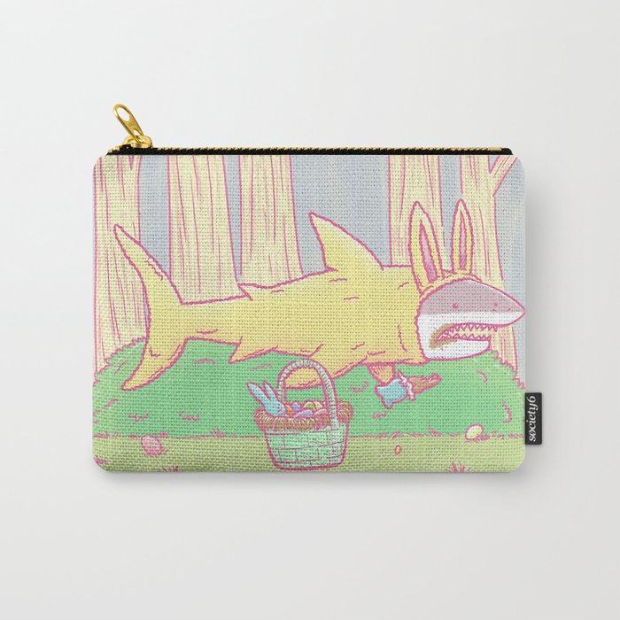 The Easter Bunny Shark Carry-All Pouch