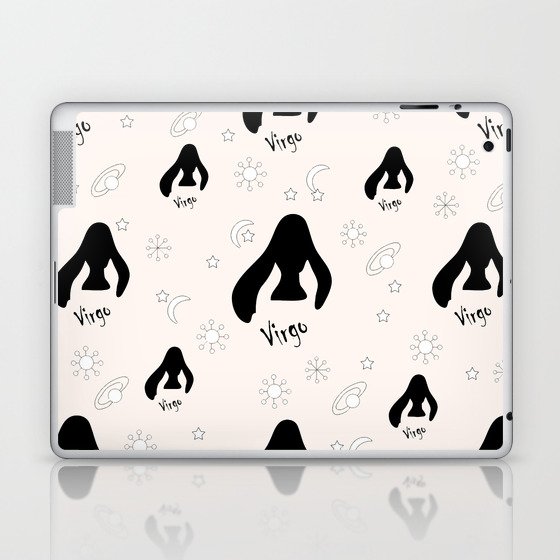 Virgo ,3, Zodiac, Astrology, Horoscope, Stars, Sun-and-moon, Birthday, Valentines-day, Holidays, xmas, valentines, valentines-gift, valentinesday,  Laptop & iPad Skin