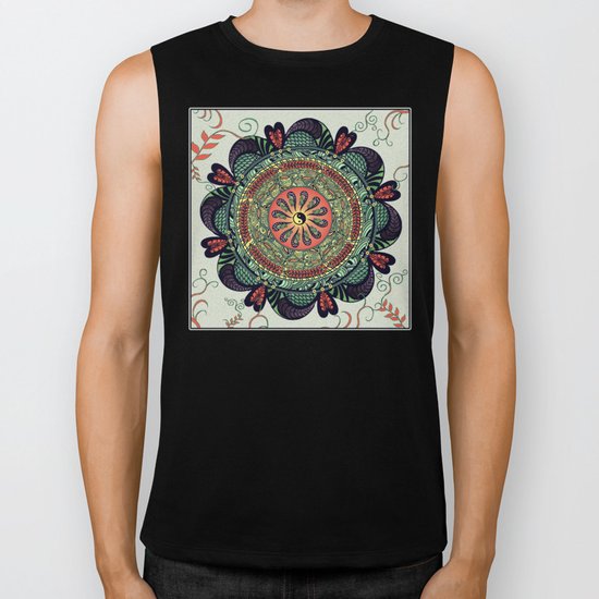 812 Multicolor Mandala Biker Tank