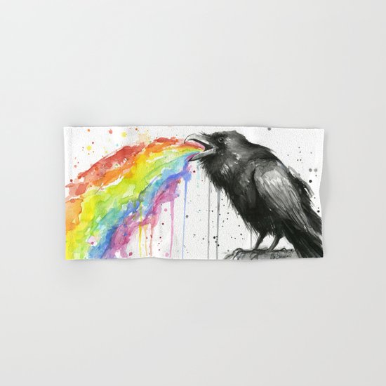 Raven Tastes the Rainbow Hand & Bath Towel