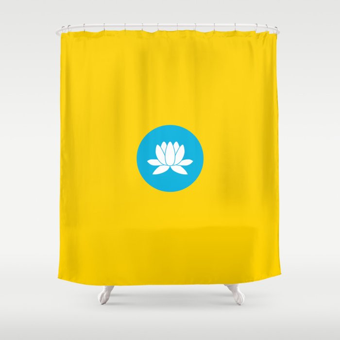 flag of Kalmykia Shower Curtain