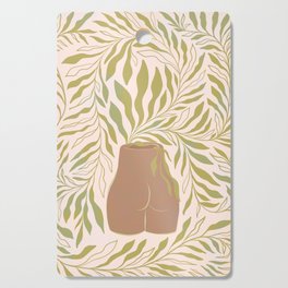 Home Grown Foliage in Bum Vase 2. Earthy & Green Cutting Board