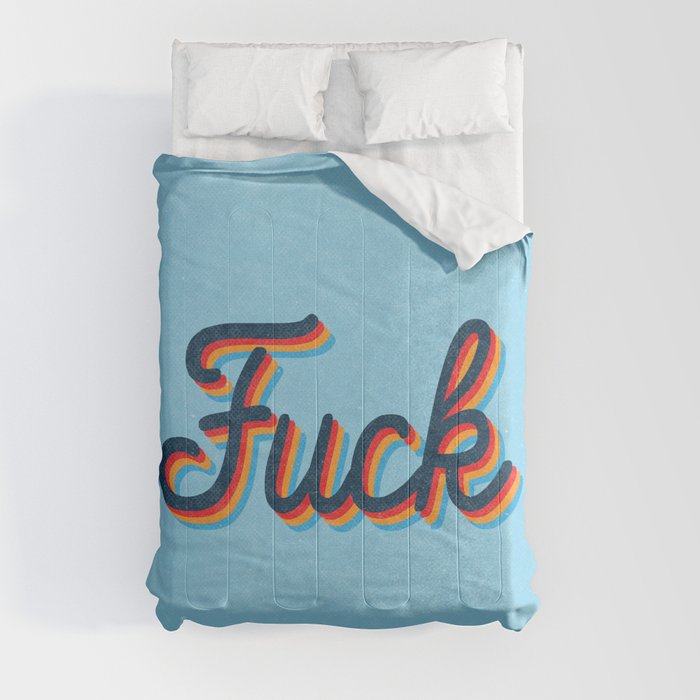 Fuck Comforter By Text Guy Society6 