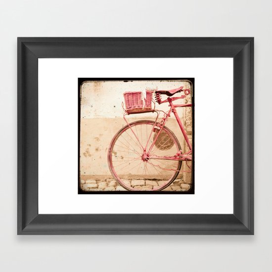 i took my bike and went against the wind... Framed Art Print