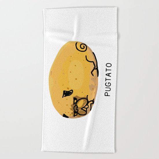 Pugtato Beach Towel
