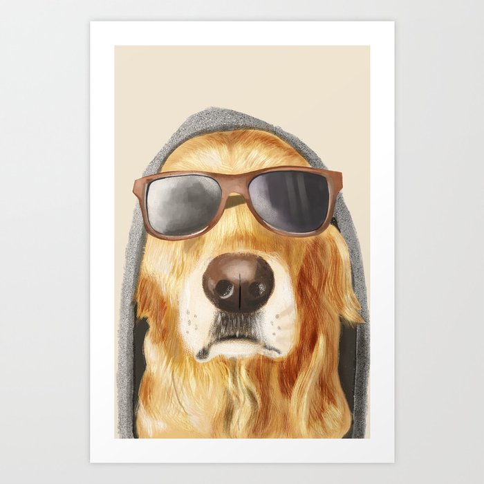 Cool Dog Dave Art Print