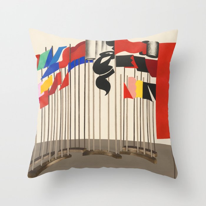 Maquettes de Théatre 5 (1930) Alexandra Exter  Throw Pillow