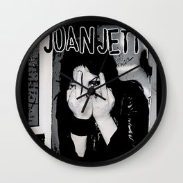 Joan Jett of The Runaways Wall Clock