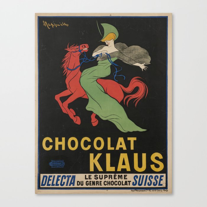 Vintage poster - Chocolat Klaus Canvas Print