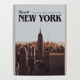 Visit New York Poster