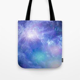 Blue dust space Galaxy Tote Bag