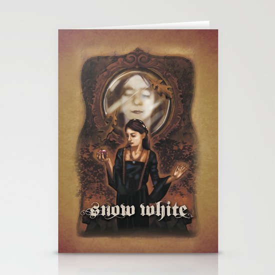 Snow White Stationery Cards