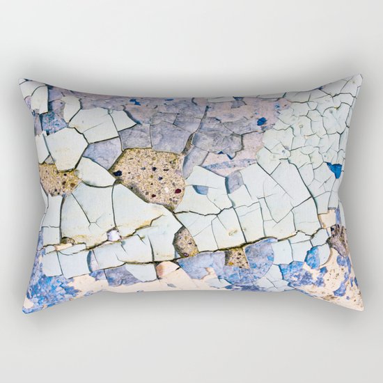 Textured peeling paint Rectangular Pillow