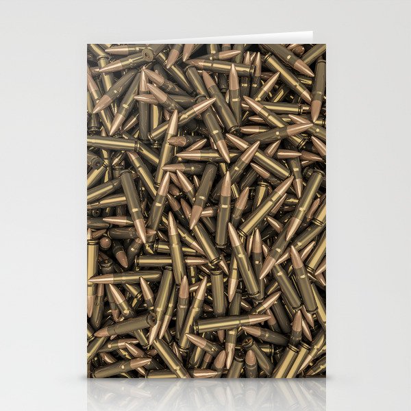 Rifle bullets Stationery Cards