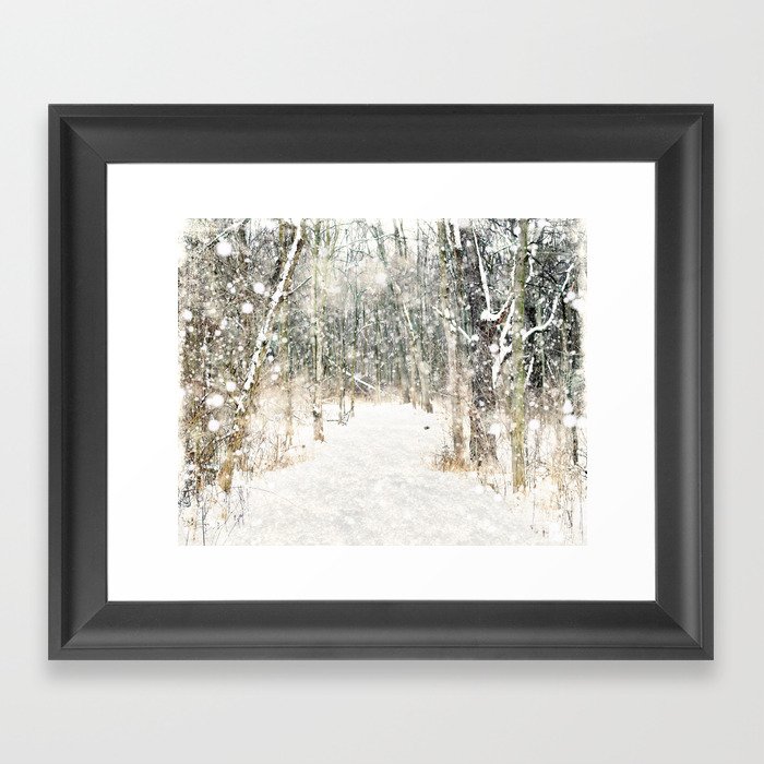 Winter Woods Framed Art Print