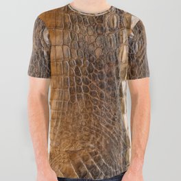 Crocodile leather texture All Over Graphic Tee