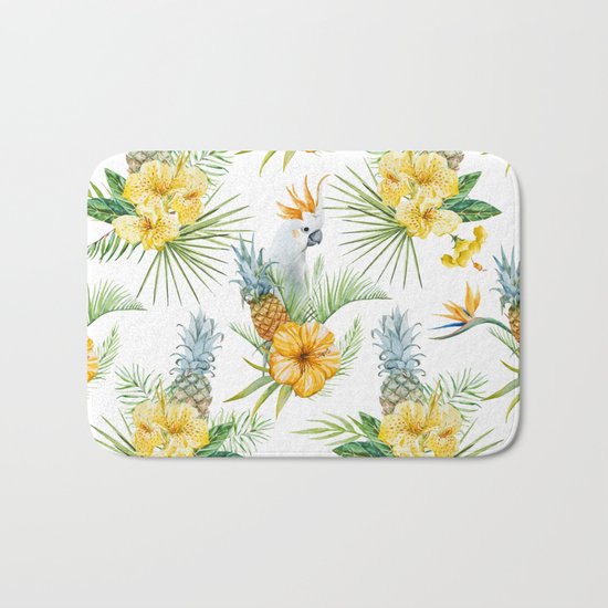 Pineapple Pattern 02 Bath Mat